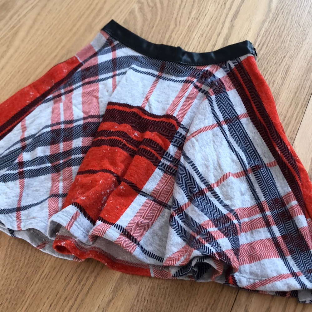 Nasty Gal plaid mini skirt